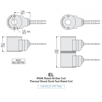 Coil 24VDC 16.6W fi13 h = 36.3mm